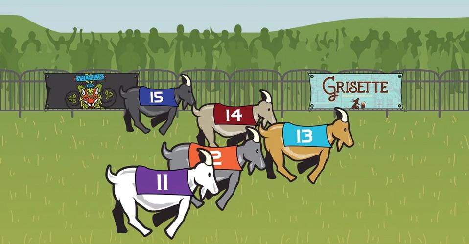 Sly Fox Goat Races Cartoon