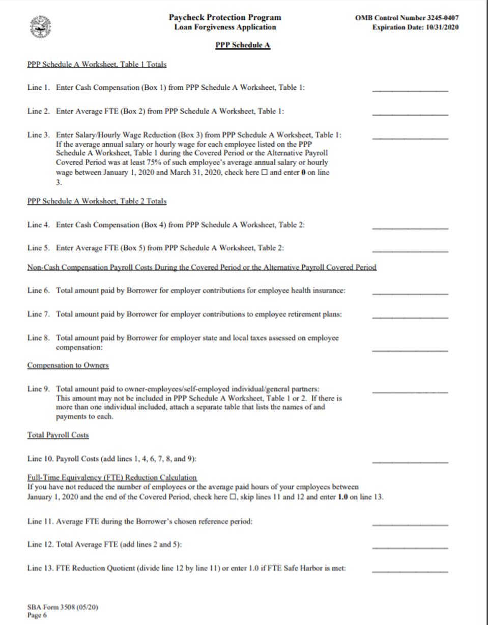 Sba Releases Paycheck Protection Program Loan Forgiveness Application A Deep Dive