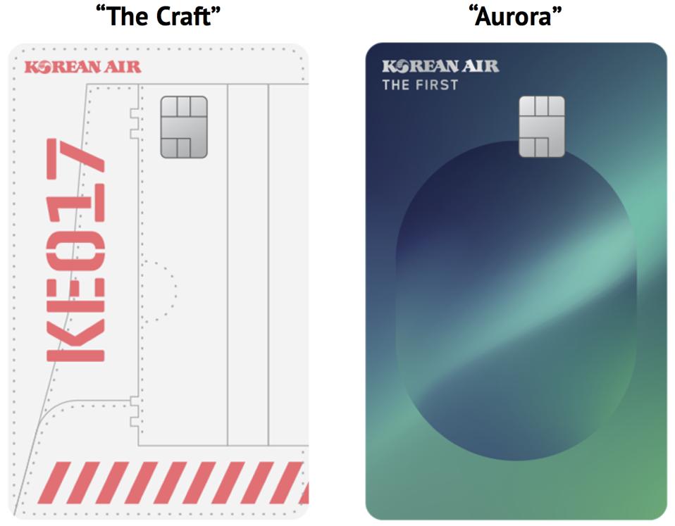 Korean Air S Sleek New Credit Cards End Boring Airline Designs