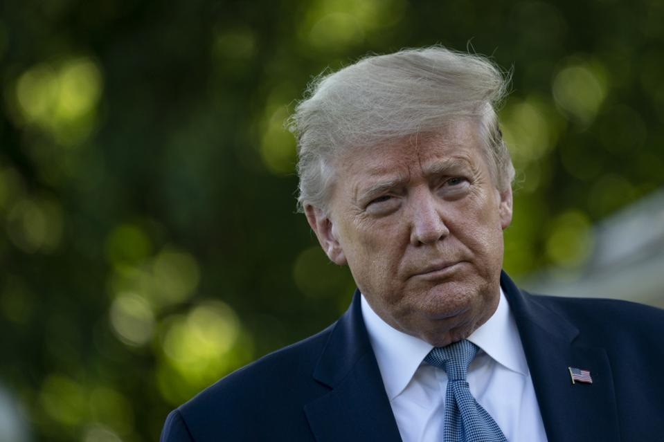 President Trump Departs White House For Camp David
