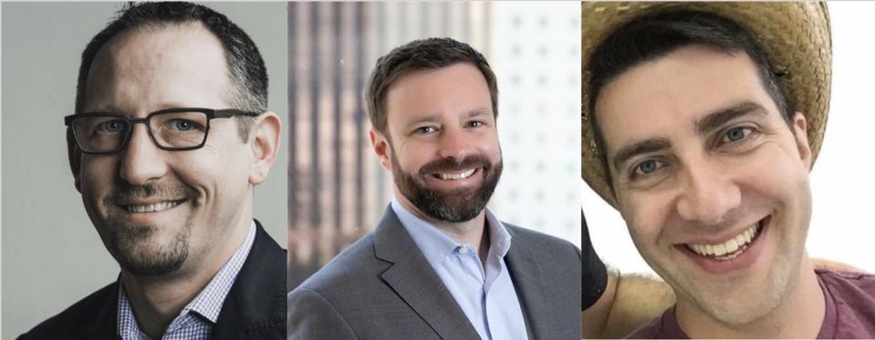 Profile pics of the three interviewees
