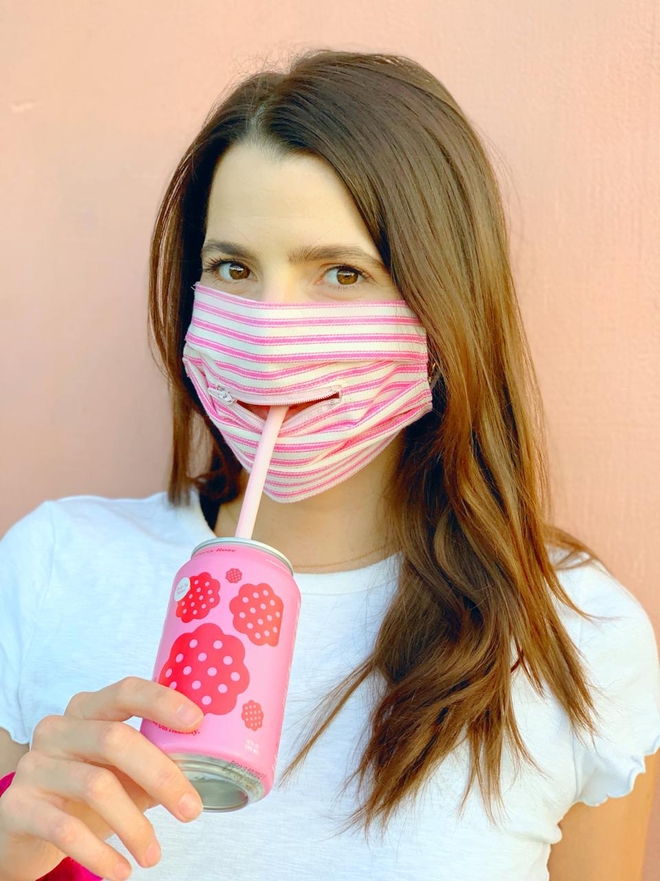 Unique Coronavirus Masks Allow You To Gobble Food Like Pac Man Sip Through A Straw Or Show Your Smile