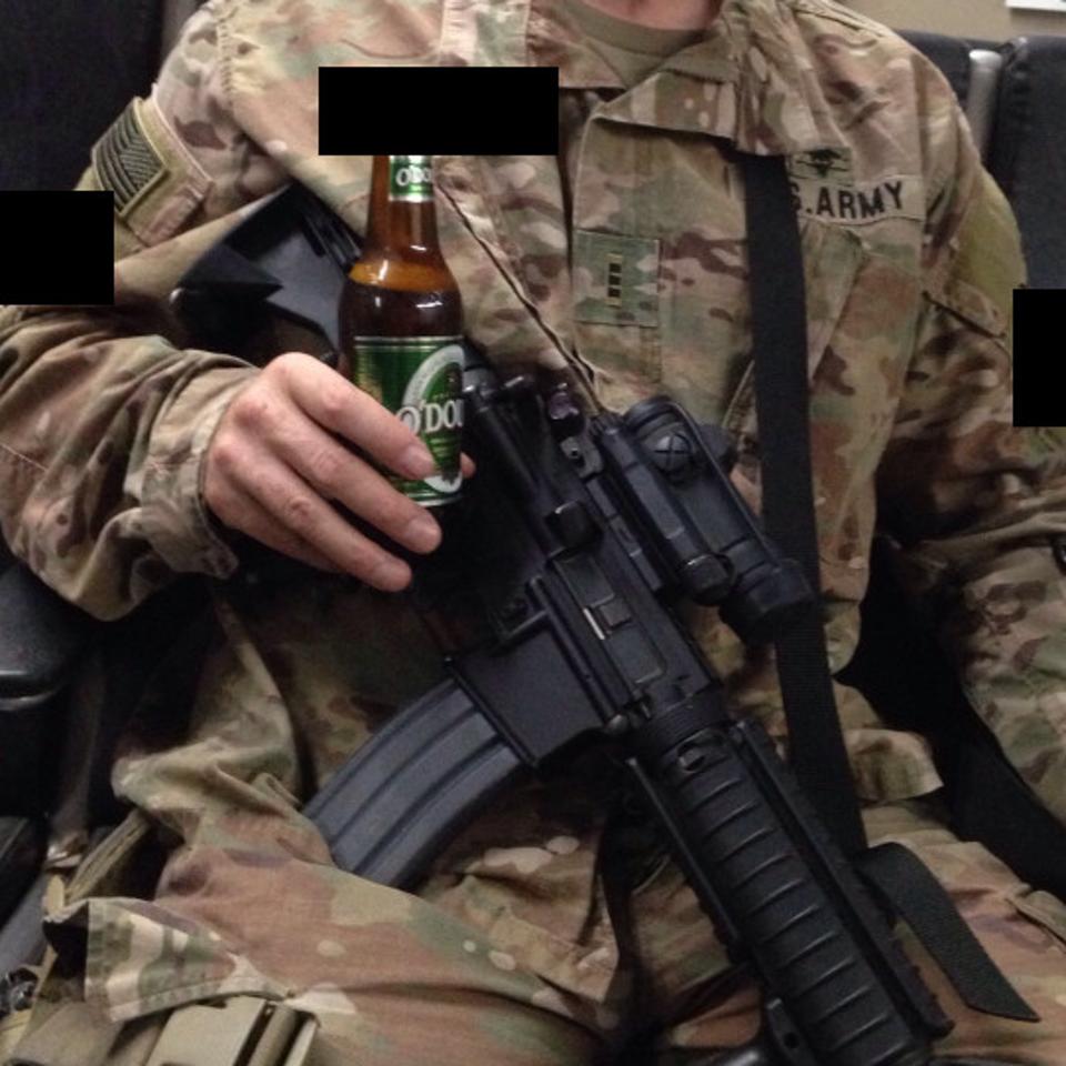 US Army soldier photo uploaded to Untappd