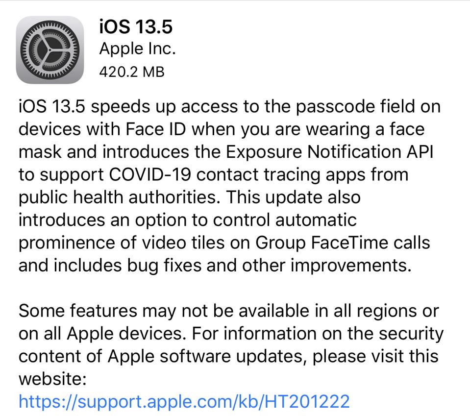 Apple Releases Ios 13 5 Must Have Release With Possible Life Saving Upgrades