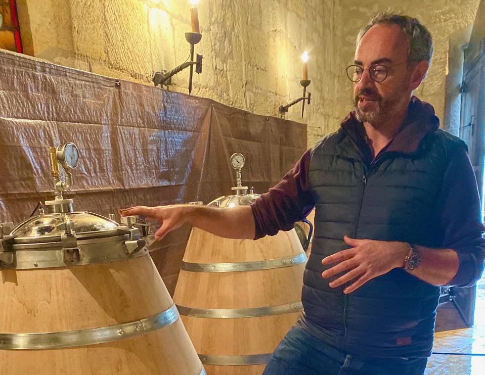 Winemaker Denis Pomarède at Couvent des Jacobins