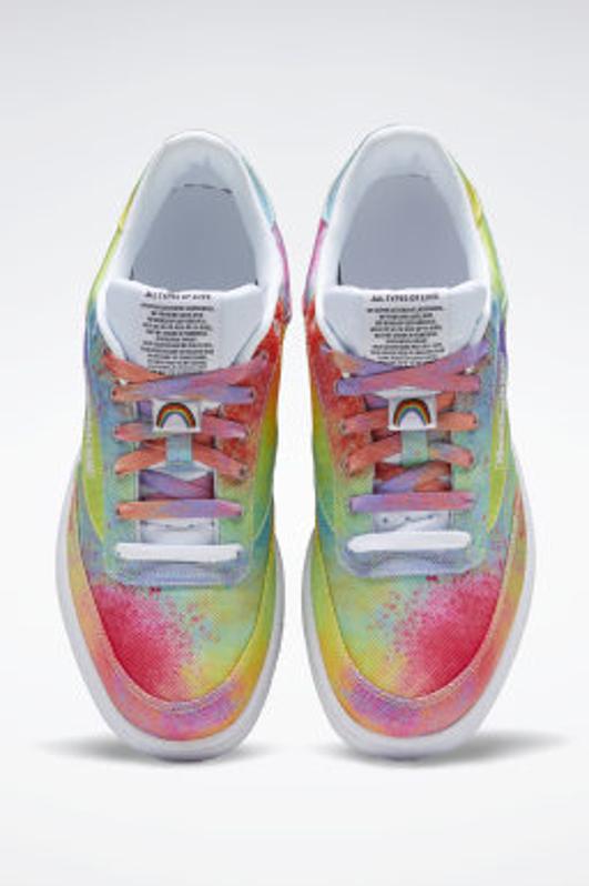 colorful Reebok sneakers Club C 95 Pride