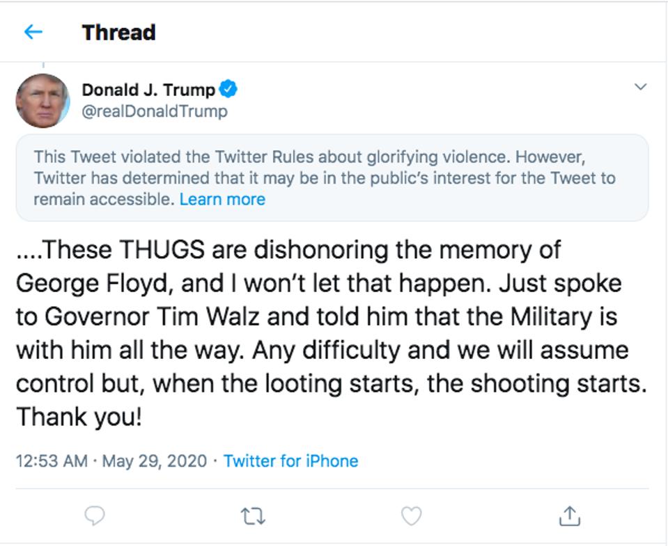 The Role Of Social Media In Moderating Trump Facebook Versus Twitter