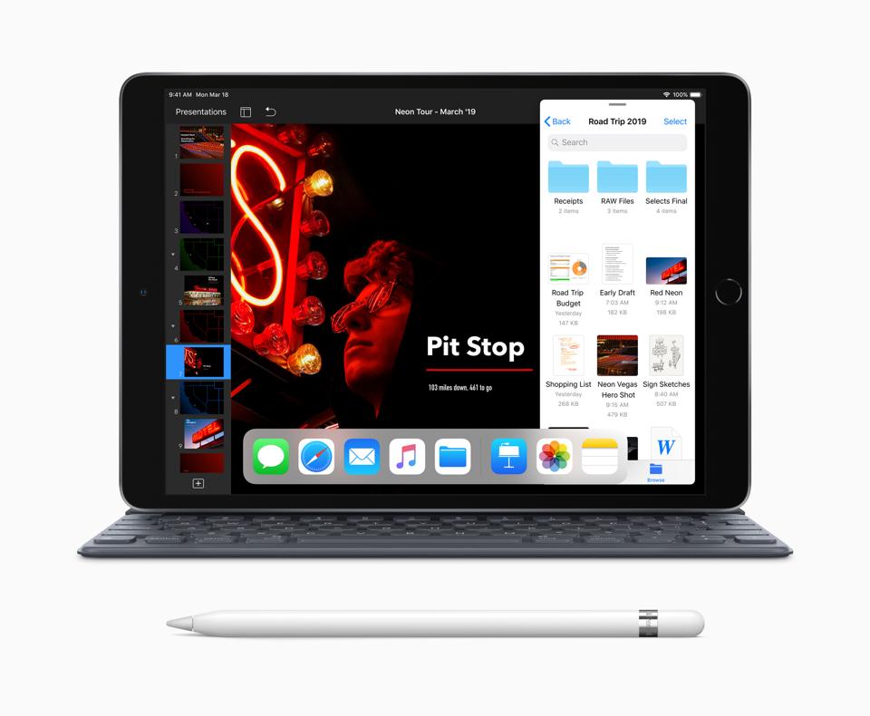 The third generation iPad Air with Smart Keyboard