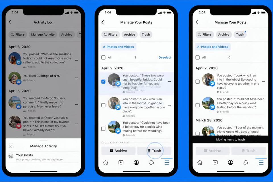 hide or delete your old facebook posts