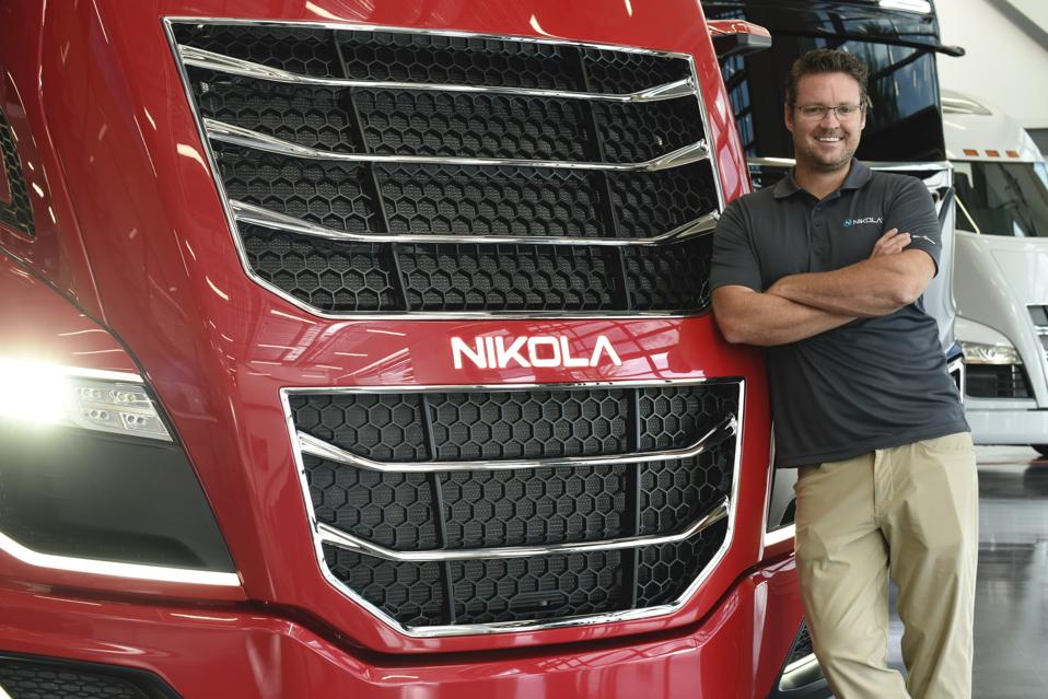 Nikola founder Trevor Milton at the company's Phoenix headquarters. 