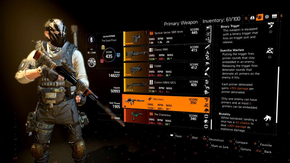 The Division 2 Pts Details A Massive Slate Of Exotic Buffs And One Big Nerf