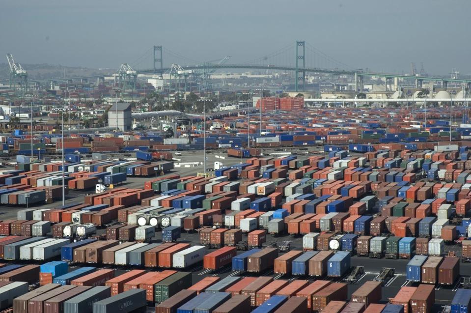 Container terminal at the Port of Long Beach, California