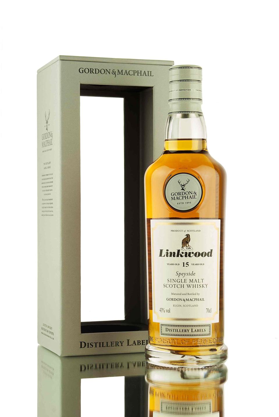 Een Gordon MacPhail botteling van Sherry gerijpte 15 YO Linkwood