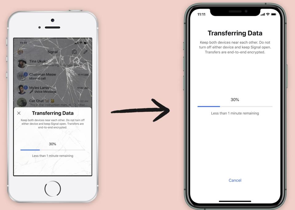 iOS transfer.