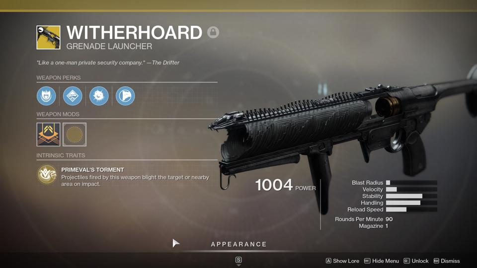 Destiny 2 S New Witherhoard Arrivals Exotic Has Already Broken The Game With Insane Boss Dps