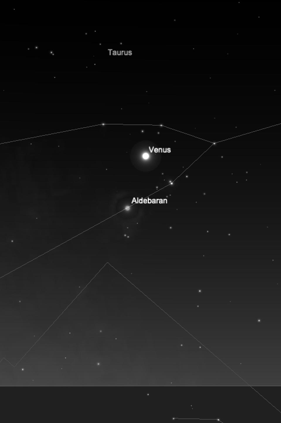 Wednesday, July 8, 2020: Venus at its brightest in Taurus
