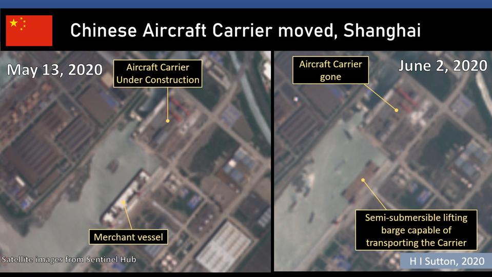 Chinese Navy Type-003 Carrier construction site, Shanghai