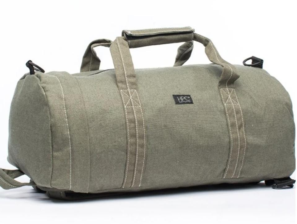 duffel bag, backpack, green, weekender, large bag