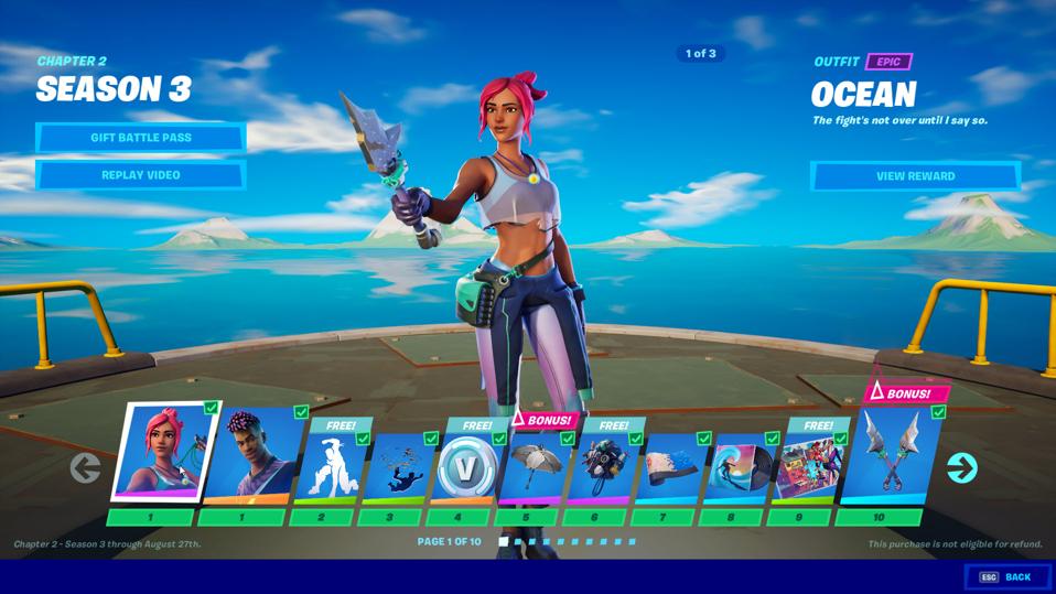 Chapter 2 Season 3 All Battle Pass Tiers Fortnite Battle Royale