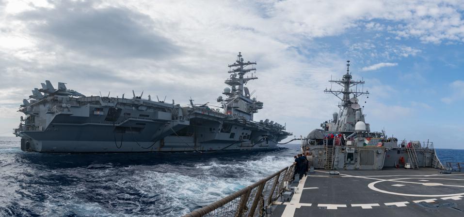 Three U S Navy Flattops Sail Toward China As War Of Words Escalates