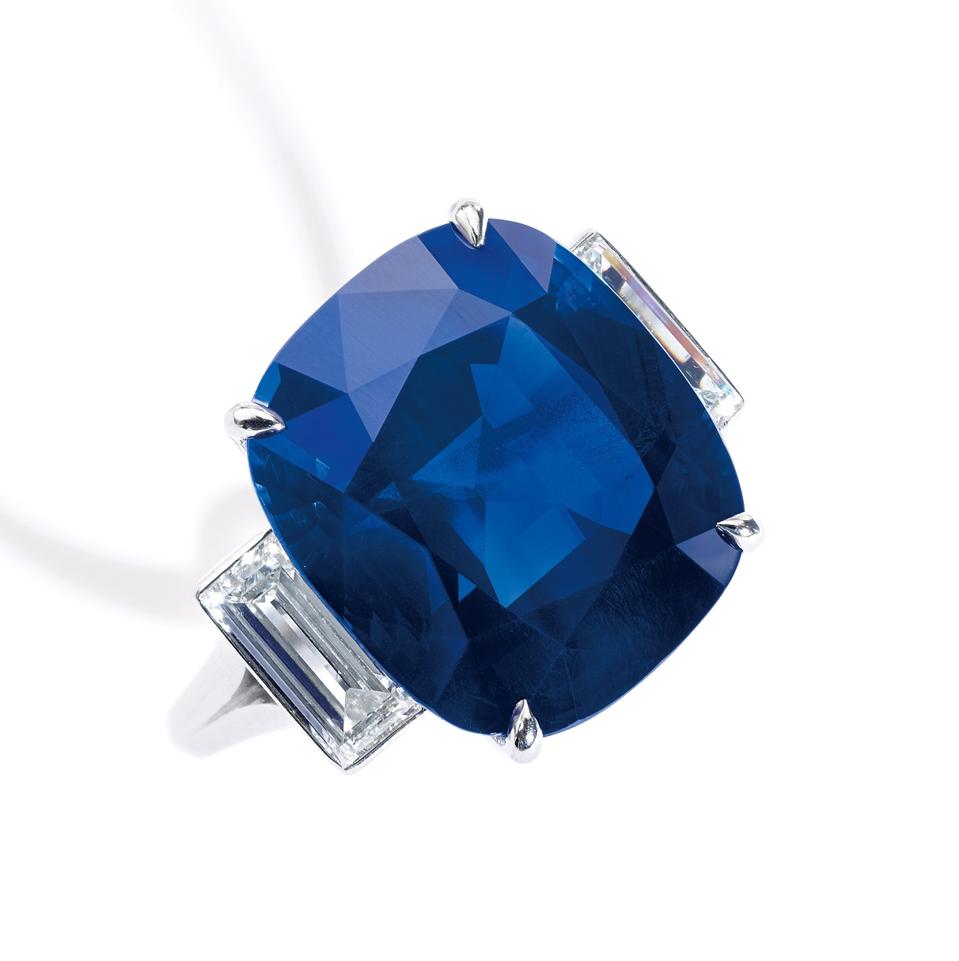 16.11-carat Kashmir sapphire, estimate: $300,000 - $500,000