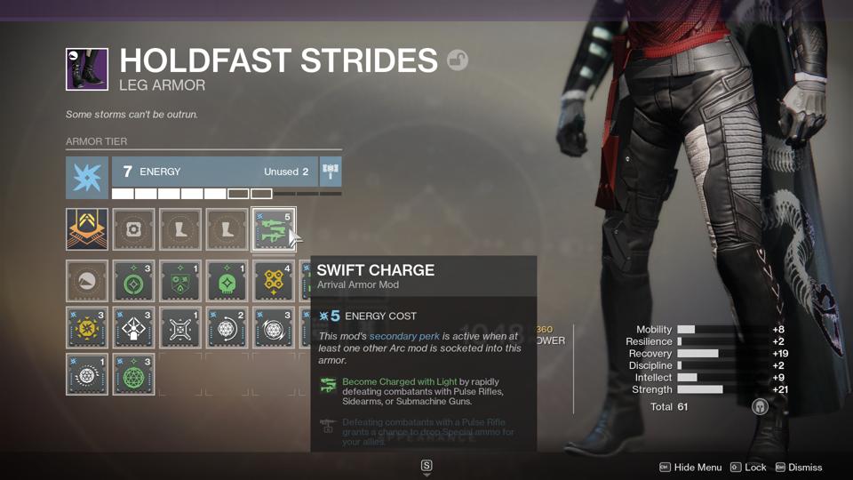 A Destiny 2 Sidearm Charged With Light Arrivals Build That