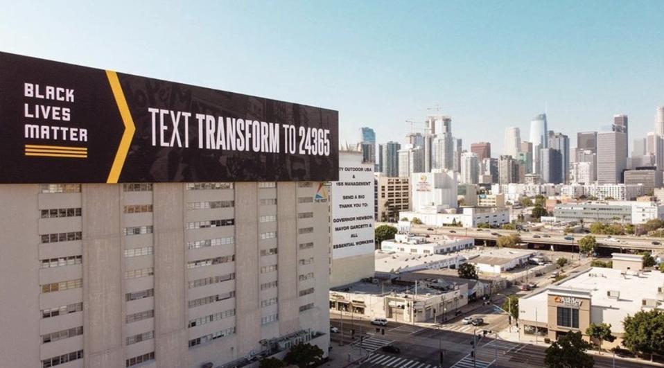 Black Lives Matter Billboard LA