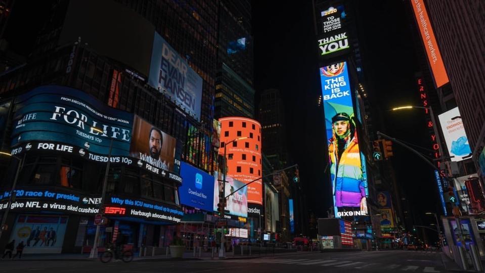 Plug Talk Media Covers 6ix9ine in Times Square, NYC
