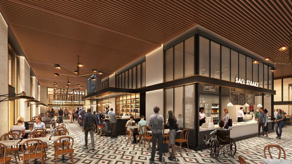 Food and beverage will be prominent at the Grat 30th Street Station