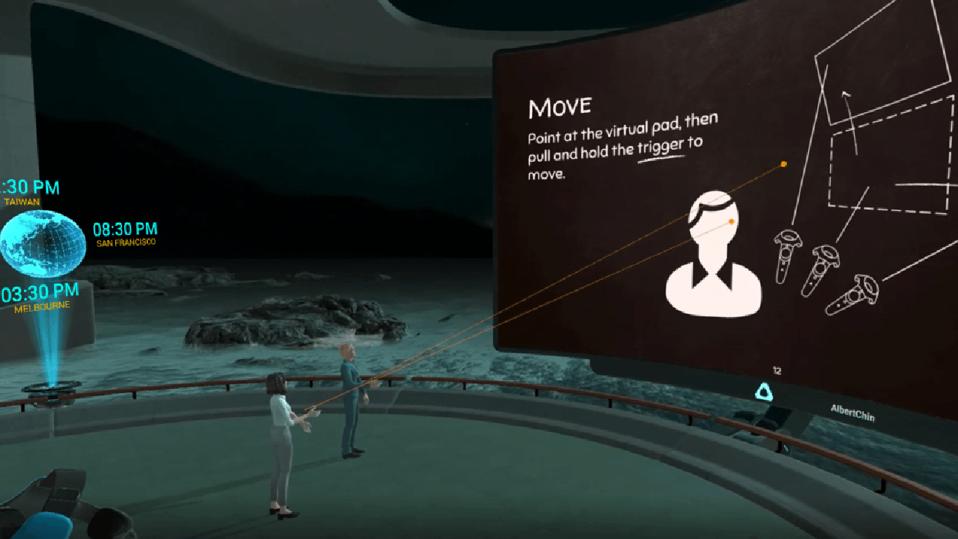 VIVE Sync Virtual Meeting Space.
