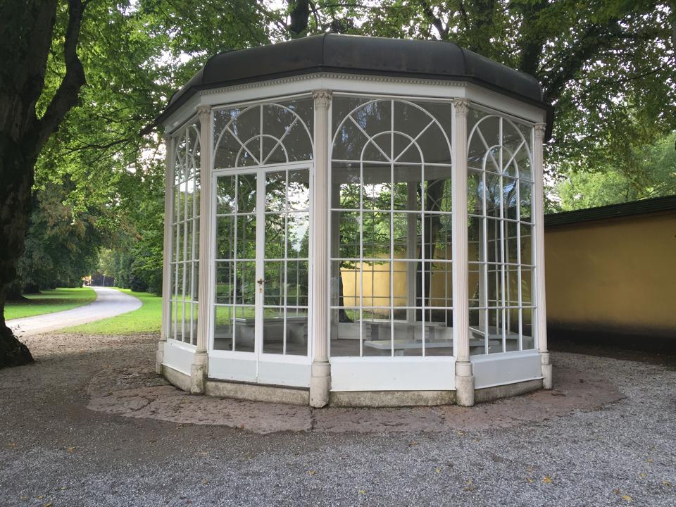 The gazebo from Schloss Hellbrunn in Salzburg, Austria, that was in ″The Sound of Music.″