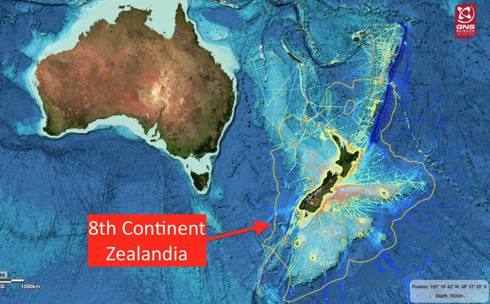 lost continent of zealandia looks