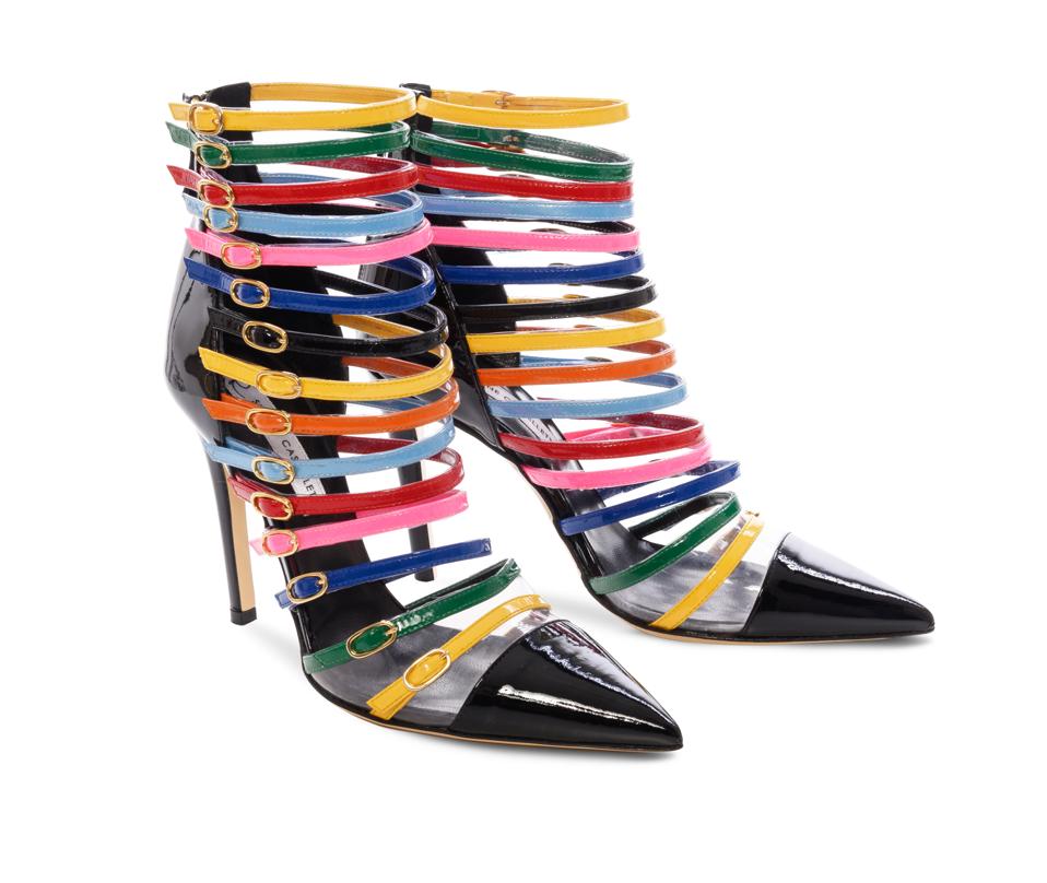 Cindy by Simone Castelletti: ankle boot with coloured straps