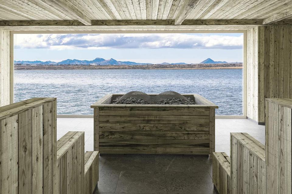 Sky Lagoon Iceland sauna view