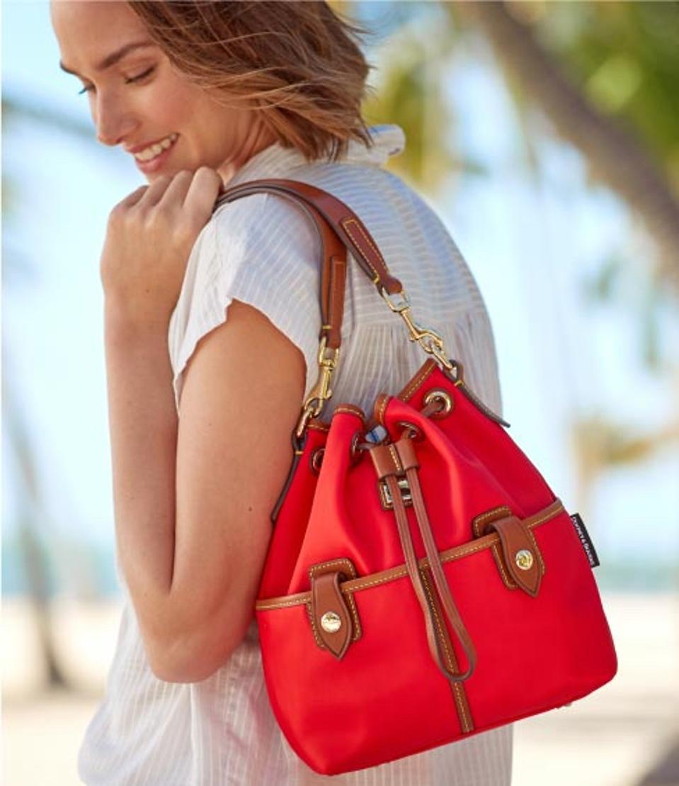 Dooney & Bourke_Wayfarer Large Drawstring in Red