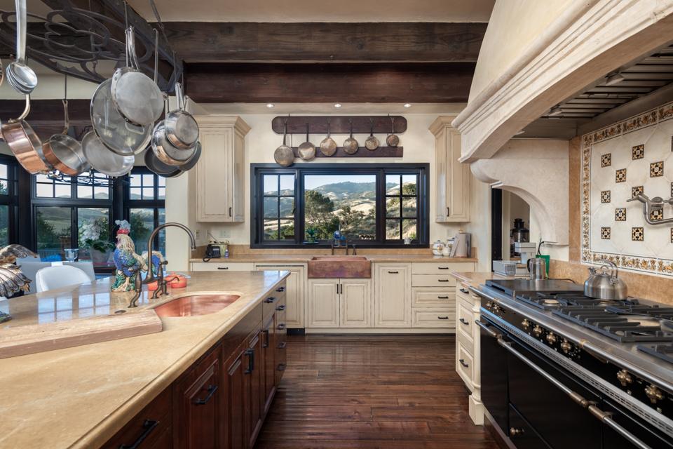 Rancho Latigo, Santa Ynez Valley, kitchen, oven, range Compass