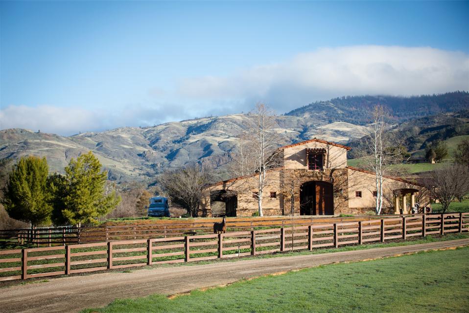 Rancho Latigo, Santa Ynez, California, barn, Compass