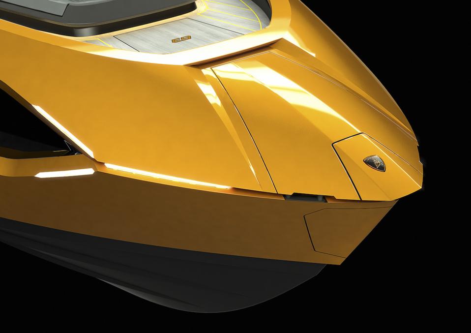 These exclusive photos of the design of the Tecnomar for Lamborghini 63 poweboat reveal it's supercar roots.