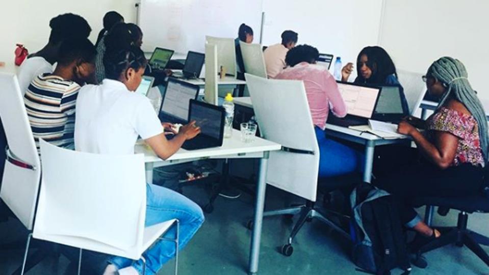 Pink Codrs Data Science workshop at Jozihub in Johannesburg, South Africa