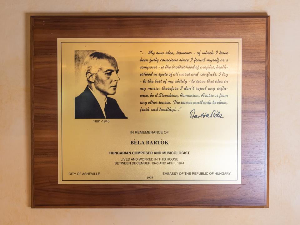 Albermarle Inn, Asheville, North Carolina, Bed & Breakfast, residence, luxury real estate, Bela Bartok, Hungarian composer,