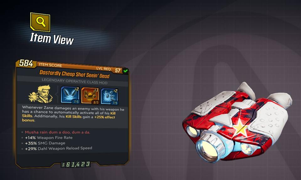 A Borderland 3 Zane Frozen Clone Build For Level 60 Speed