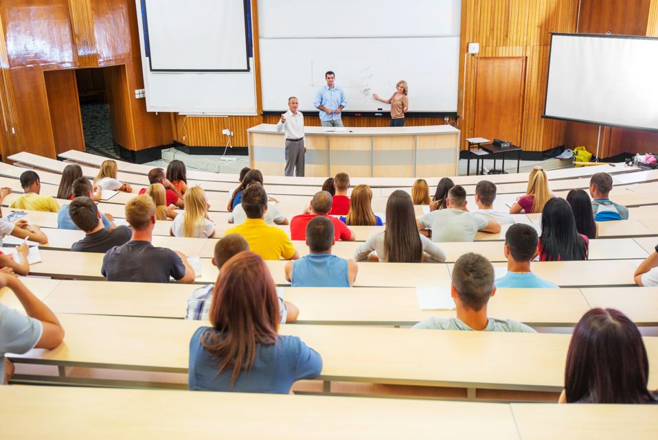 Students at the lecture.
