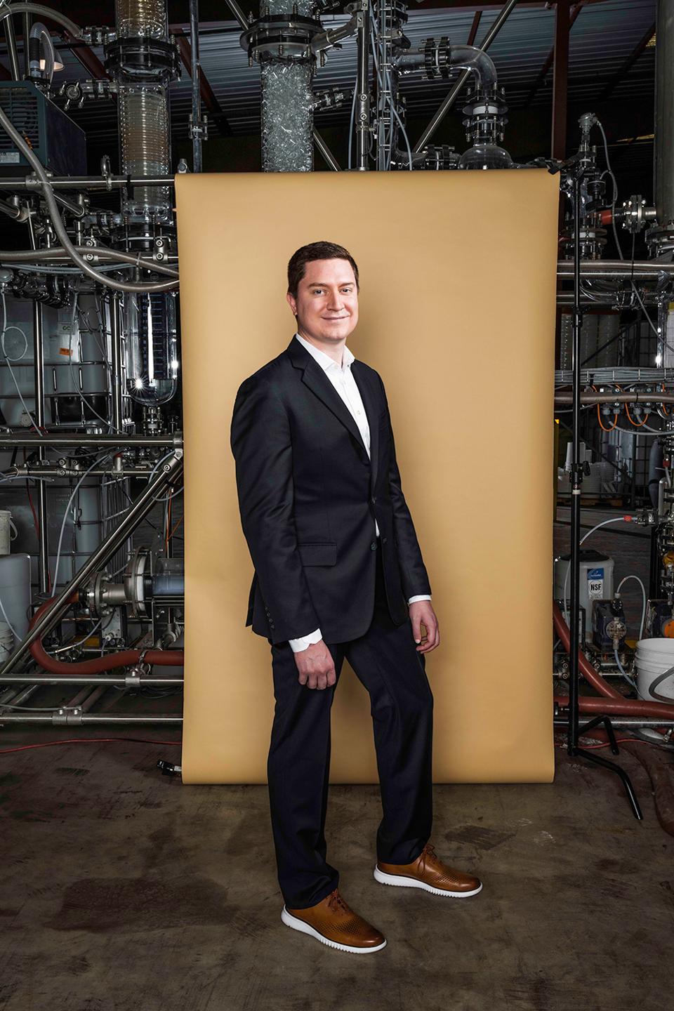 “What’s unique is that from essentially just a feedstock sugar, we can create a whole portfolio of chemicals,″ says Solugen cofounder Sean Hunt.