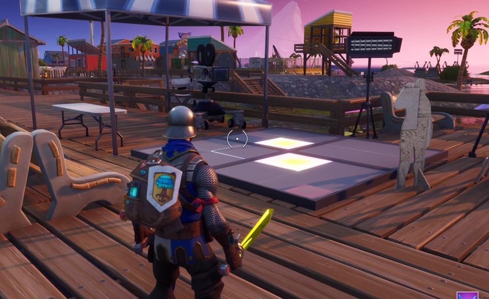 Fortnite Camera Location Where To Dance For 10 Seconds On Camera