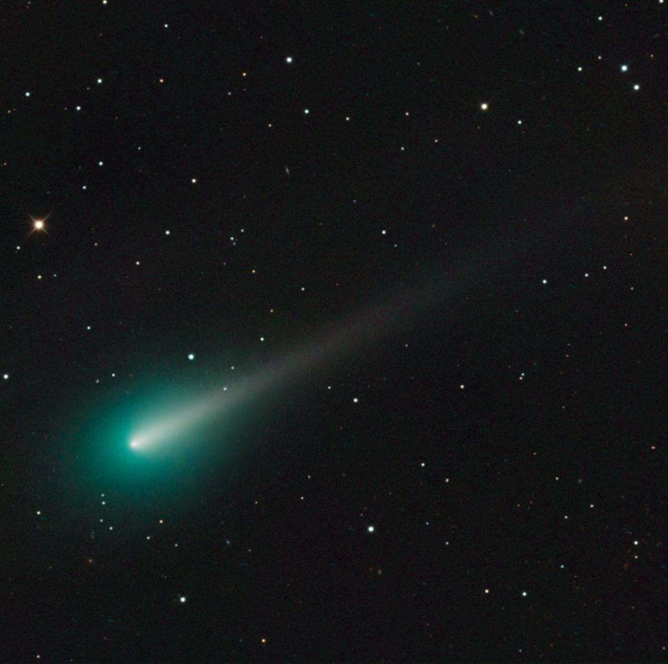 Comet ISON, as photographed here in 2013, before it disintegrated due to the Sun.