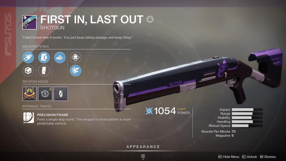 How To Get First In Last Out Destiny 2 Destiny 2’s God Rolls For The New IKELOS-Titan Exodus Engram Weapons