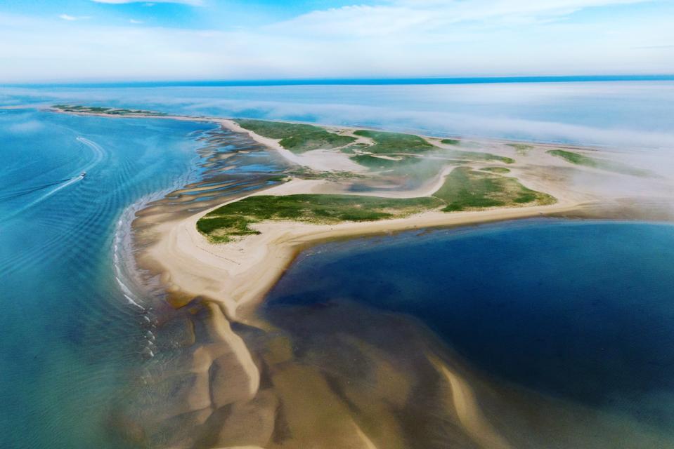 Where Cape Cod curls into the Atlantic.