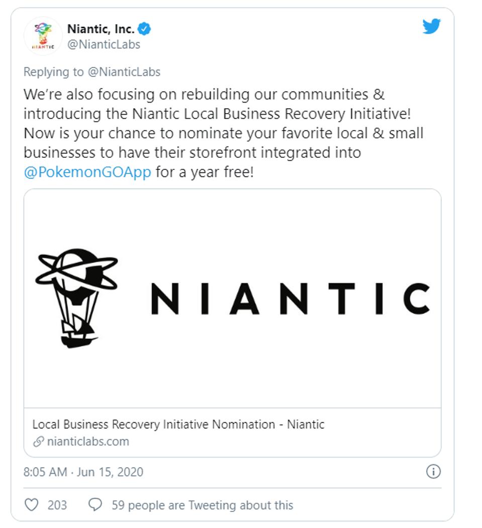 Pokemon Go Vid Niantic Inc Launches Local Business Recovery Initiative Pokemon Go Vid Niantic Inc Launches Local Business Recovery Initiative