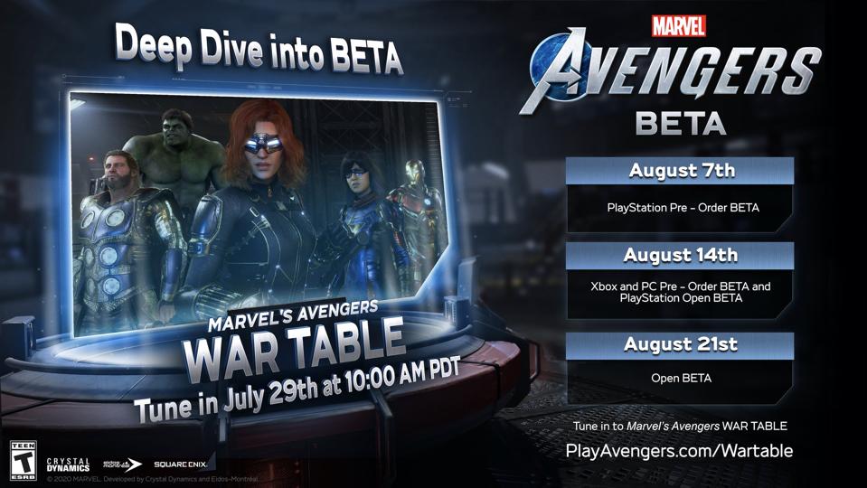 Marvel S Avengers Gets Three Beta Dates For Ps4 Xbox And Pc Coming Soon