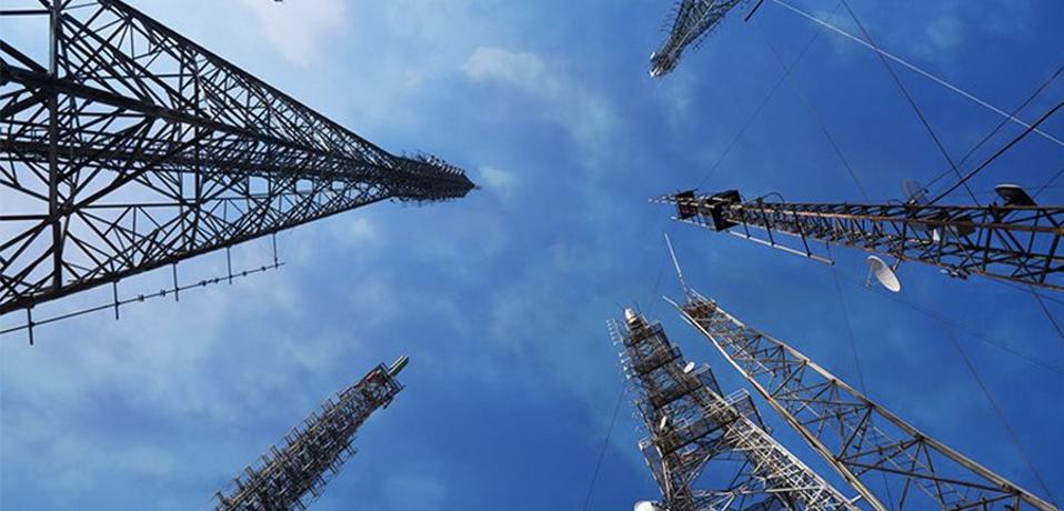 Cell towers.
